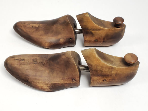 Vintage Wooden Shoe Lasts - Stamped CS Pierce Co Brockton, Mass