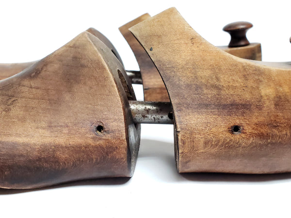 Vintage Wooden Shoe Lasts - Stamped CS Pierce Co Brockton, Mass