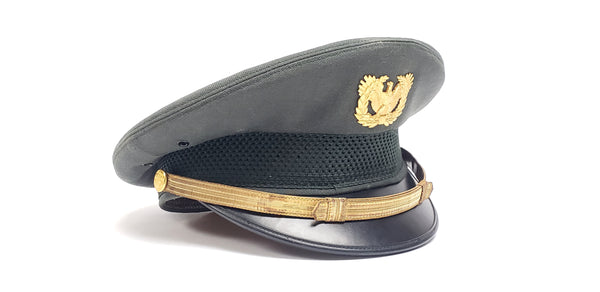 Vietnam Era AG44 US Army Warrant Officer Wool Peaked Cap With Eagle Badge