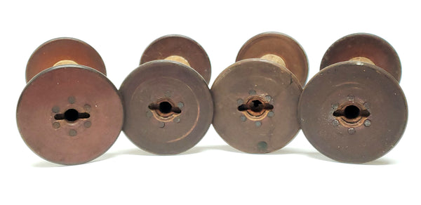 Antique Wooden Textiles Spools- Collection of 4 - Crafting or Repurpose Project