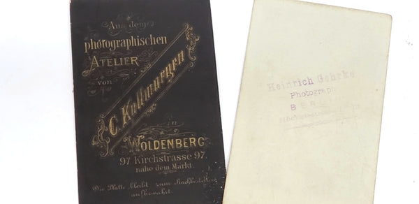 Antique Black & White Portrait Cabinet Cards, Cartes De Visite & Post Cards