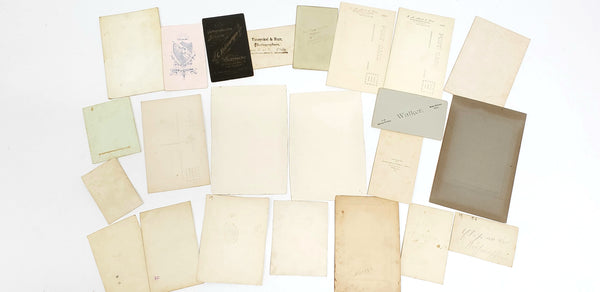 Antique Black & White Portrait Cabinet Cards, Cartes De Visite & Post Cards