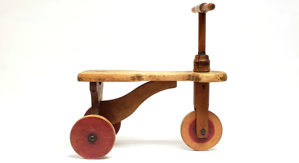 Antique Wooden Kiddie Kar Tricycle Collectible Patented 1916 - 1918 U.S.A.