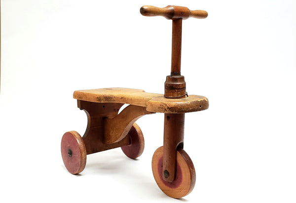 Antique Wooden Kiddie Kar Tricycle Collectible Patented 1916 - 1918 U.S.A.