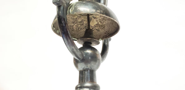 Antique Victorian Castor Set w/ Built in Servant Dinner Bell by Meriden B. Co. ~ Mid 1800's