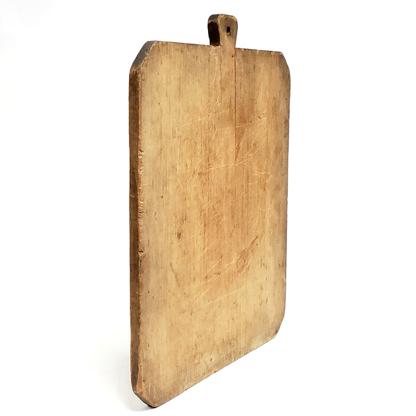 Antique Extra Large 5 Pound Farmhouse Dough Cutting Board w/ Handle
