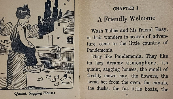 The Big Little Book - Wash Tubbs in Pandemonia #751 Whitman Publishing ~1934