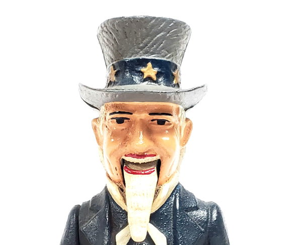 Uncle Sam Mechanical Bank w/ Signed Certificate of Authenticity "Book of Knowledge"