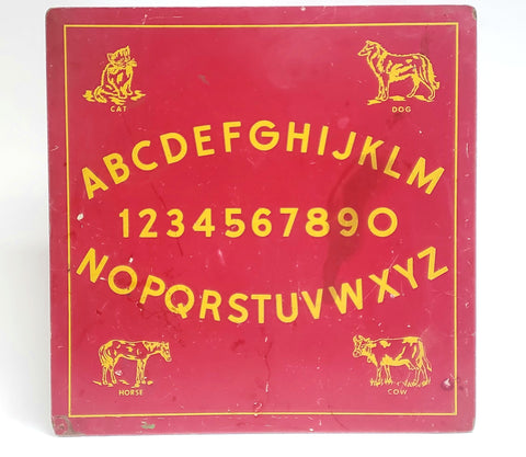 Unique Vintage Alphabet & Number Early Learning Schoolhouse Wall Art Decor