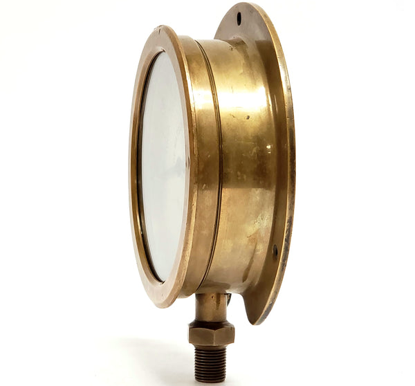 Antique Brass Pressure 6000 psi Gauge - The Watson-Stillman Co. Hydraulics