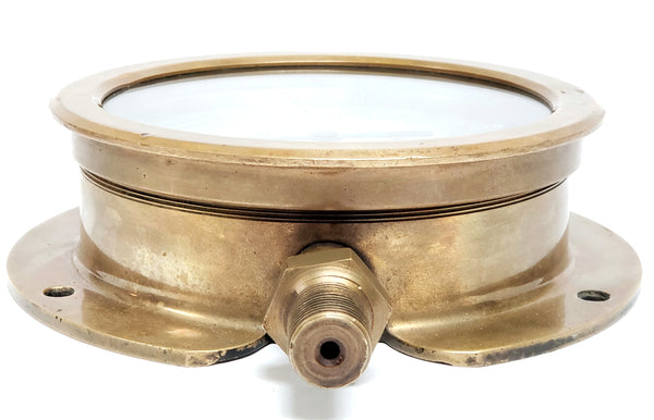 Antique Brass Pressure 6000 psi Gauge - The Watson-Stillman Co. Hydraulics
