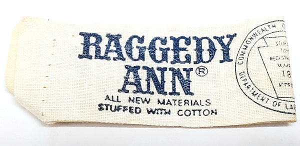 Vintage 16" Raggedy Ann Doll by Knickerbocker