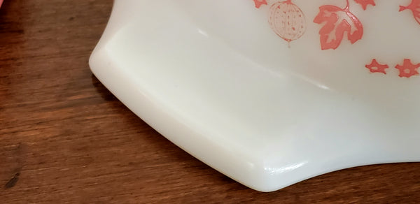 Vintage Pyrex "Gooseberry" Pink & White Cinderella Mixing Nesting Bowl Set of 3