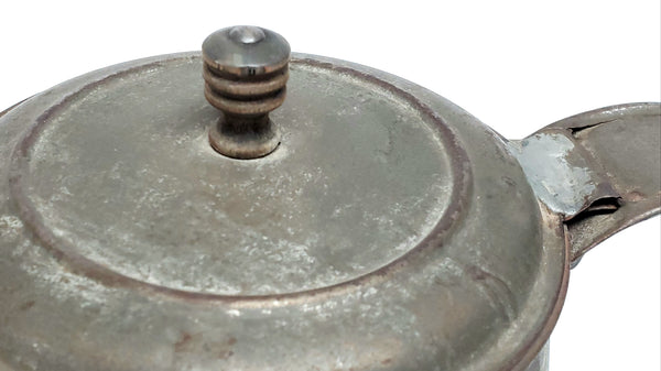 Antique Tin Coffee Pot With Soldered Seams, 1800's