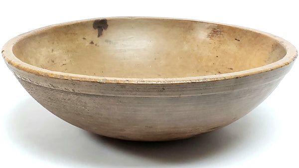 Antique Large 17 in  Wooden Farmhouse Dough Bowl