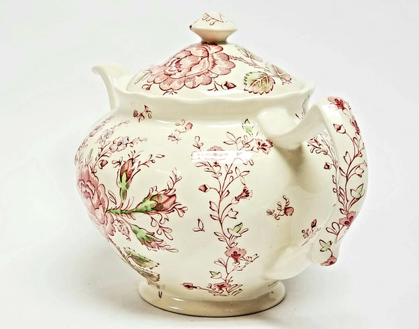 Johnson Brothers Rose Chintz Pink English Tea Pot, Made in England