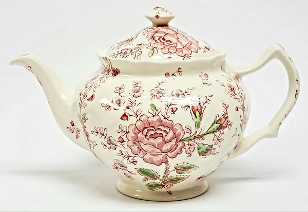 Johnson Brothers Rose Chintz Pink English Tea Pot, Made in England