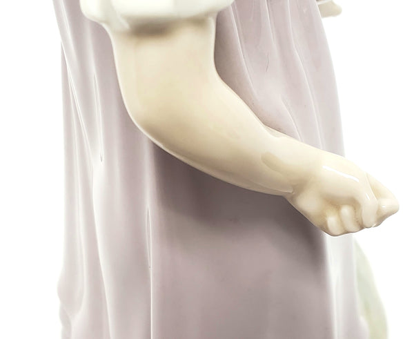 Girl With Toy Wagon, Retired Porcelain Figurine by Lladro 1978