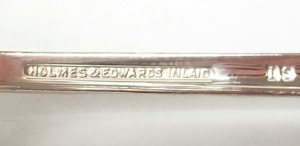 Holmes & Edwards, IS Silverplate, Sterling Silver Inlaid Flatware Set w/ Chest, Youth Pattern, Service for 8, World War II Era