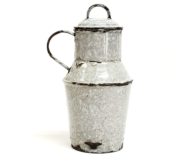 Vintage Gray Speckled Graniteware Cream Jug