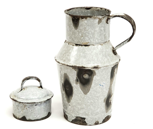 Vintage Gray Speckled Granite Ware Cream Jug