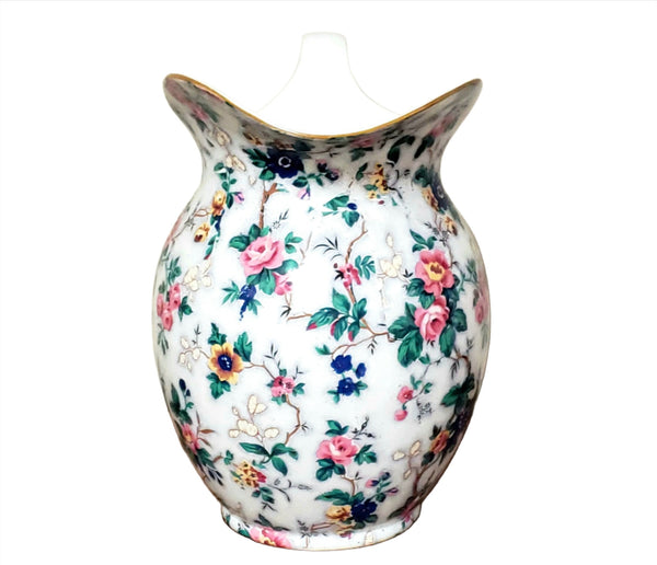 Antique English Crown Ducal Ware Chintz Pitcher & Wash Basin Set Ascot Pattern 1920's