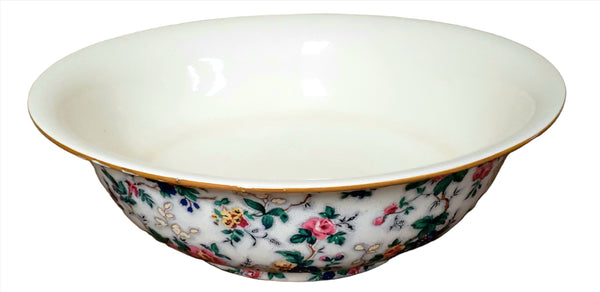 Antique English Crown Ducal Ware Chintz Pitcher & Wash Basin Set Ascot Pattern 1920's