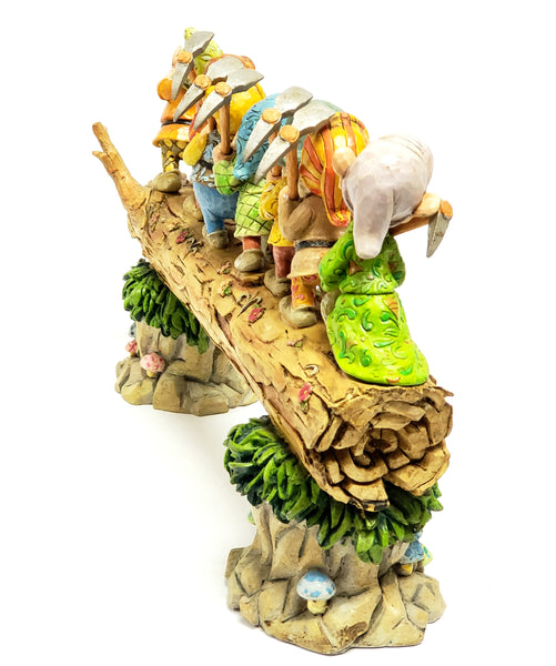 The Seven Dwarfs Log Figurine, "Homeward Bound" by Jim Shore