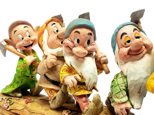The Seven Dwarfs Log Figurine, "Homeward Bound" by Jim Shore
