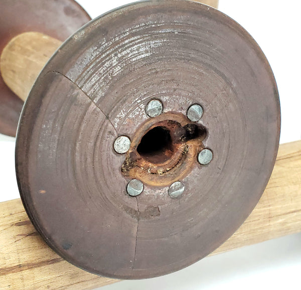 Antique Wooden Textile Spools - Collection of 5 - Crafting or Repurpose Project