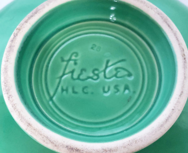 Vintage Fiesta® Ceramic Original Light Green Covered Casserole w/ Lid by Homer Laughlin
