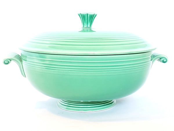 iesta Original Green Covered Casserole w/ Lid by Homer Laughlin c 1936-1951