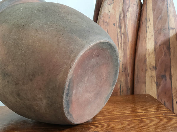 Antique Pennsylvania 7" Redware Pottery Crock