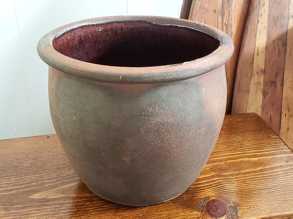 Antique Pennsylvania 7" Redware Pottery Crock