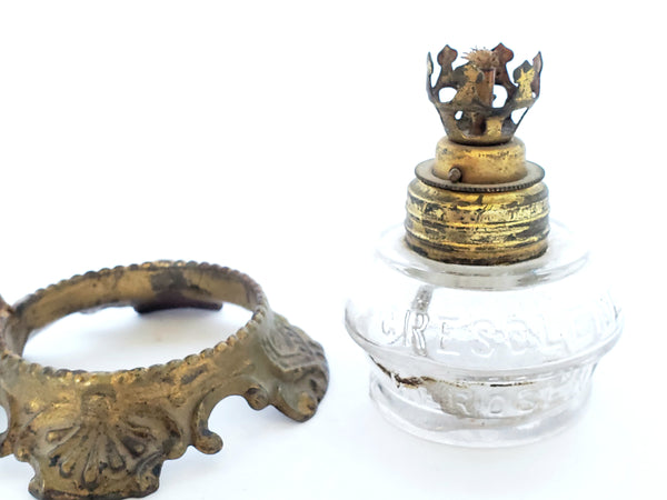 Antique Vapo Cresolene Kerosene Medical Oil Lamp ~ Late 1800's