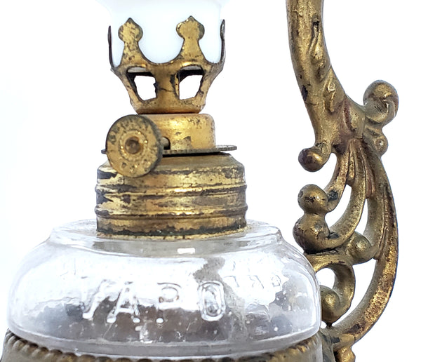Antique Vapo Cresolene Kerosene Medical Oil Lamp ~ Late 1800's