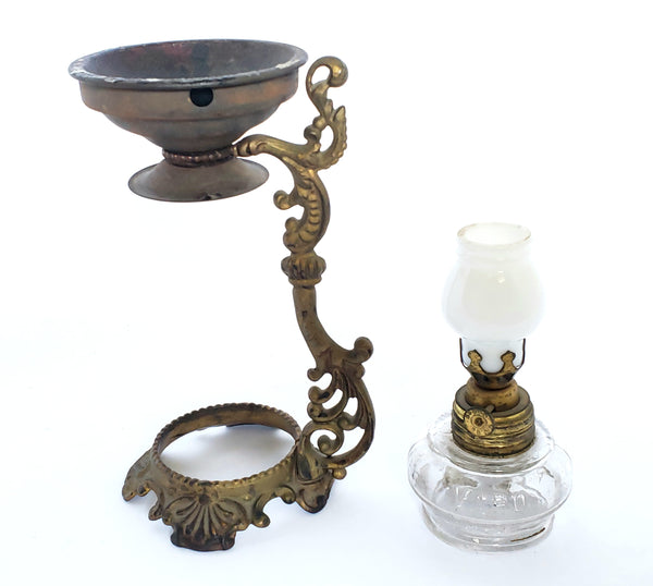 Antique Vapo Cresolene Kerosene Medical Oil Lamp ~ Late 1800's