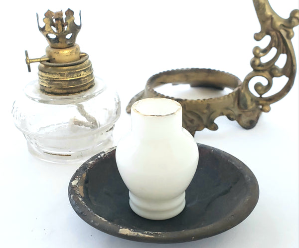 Antique Vapo Cresolene Kerosene Medical Oil Lamp ~ Late 1800's