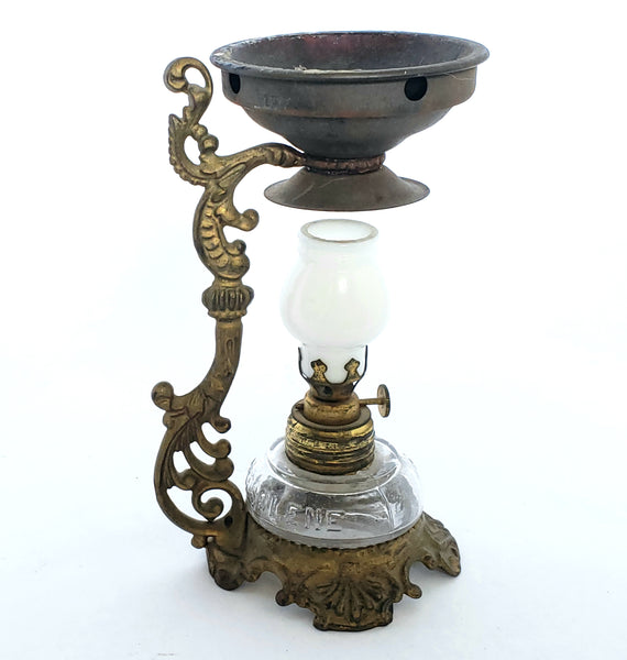 Antique Vapo Cresolene Kerosene Medical Oil Lamp ~ Late 1800's