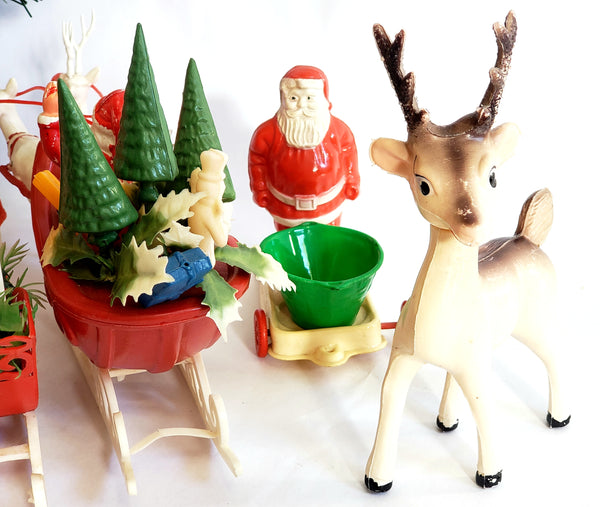 Lot of 6 Mid Century Christmas Figurines & Ornaments - Vintage Christmas