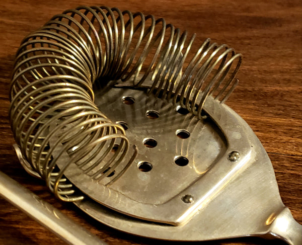 Mid-Century 5 Piece Brass Thailand Barware Tool Set