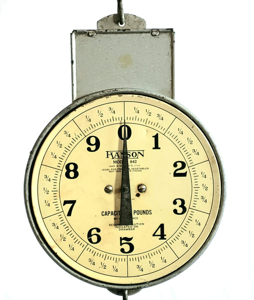 HANSON 842 Hanging Produce Mercantile Scale w/ Scoop Pan - Chicago, IL - Farmhouse Accent