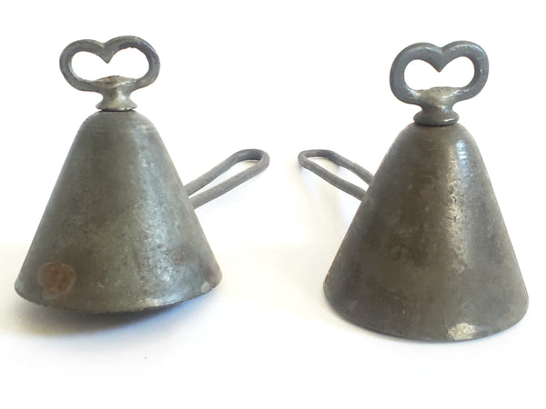 Antique "Clad's Disher" Ice Cream Scoops Dippers, 1st Mechanical Ice Cream Disher Set of 2
