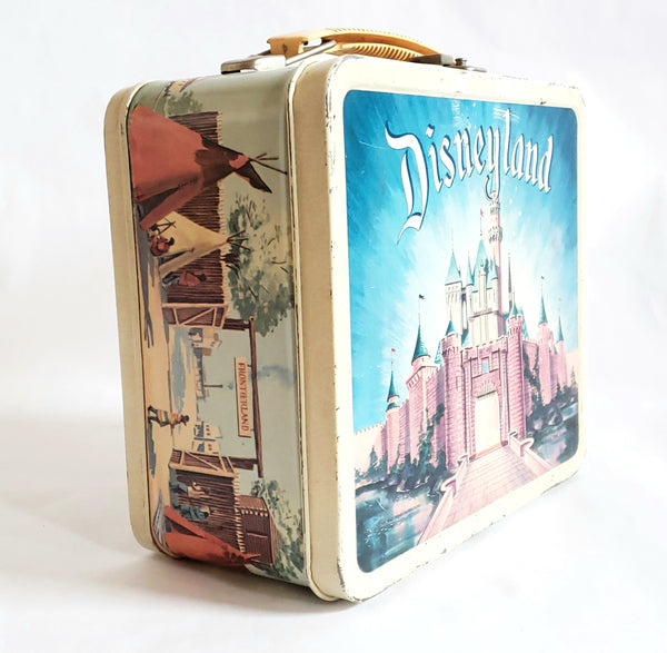 Disneyland Metal Lunchbox, Jungle Cruise Congo Queen and Castle by Aladdin Industries c. 1957