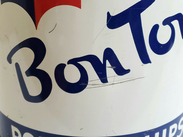 Bon Ton Potato Chip Can, York Pennsylvania Red, White, Blue Americana Advertising