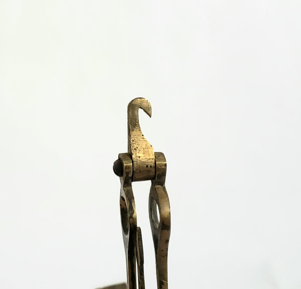 Antique Small Brass Hanging Equal Arm Balance Scale Apothecary, Money