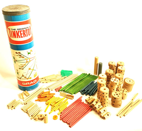 Original Vintage TINKERTOY GRAD No. 146 - Educational Building Set