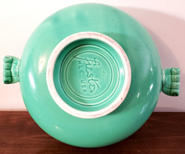 Vintage Fiesta® Ceramic Original Light Green Covered Casserole w/ Lid by Homer Laughlin