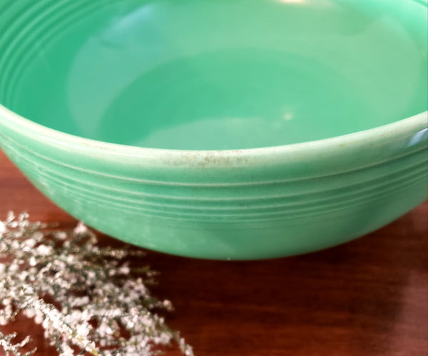 Vintage Fiesta® Ceramic Original Light Green Covered Casserole w/ Lid by Homer Laughlin