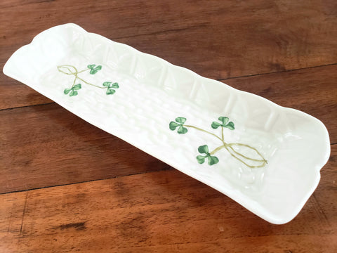 Shamrock Mint Tray by Belleek, Ireland